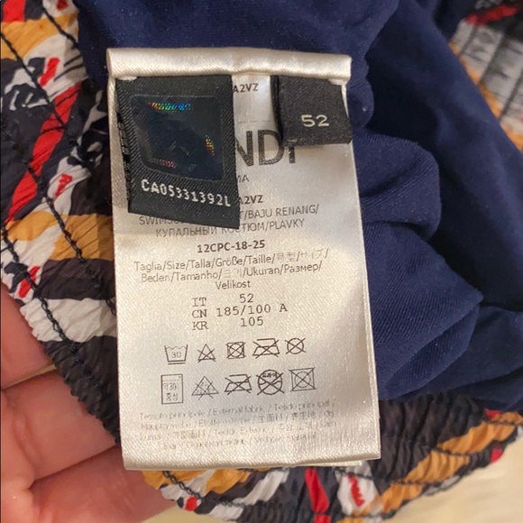 Fendi Mania Logo-Print Swim Shorts - Picture 4 of 4